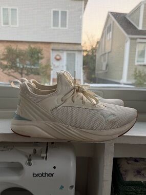 Puma White Running Sneakers